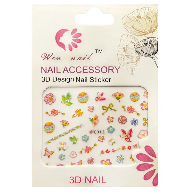 برچسب لنز ناخن مدل E-312