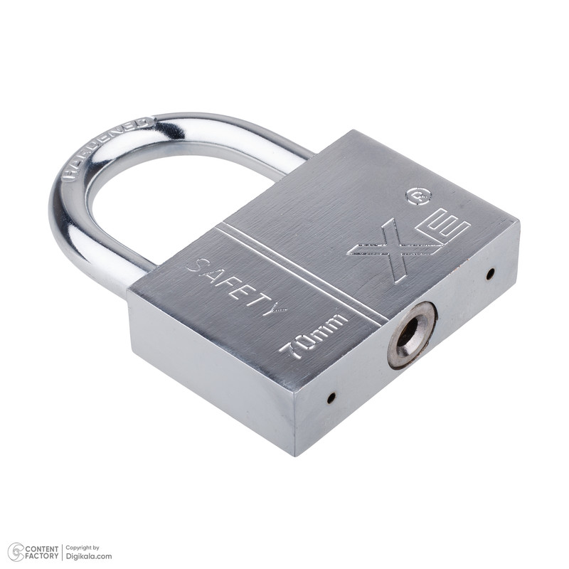 قفل آویز ایکس ای مدل 001 سایز 70 میلی متر