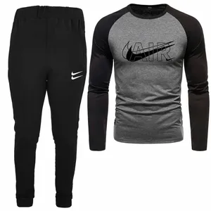 ست تی شرت و شلوار مردانه مدل 04081725 رنگ طوسی