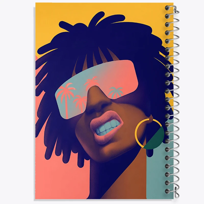 دفتر نقاشی 50 برگ خندالو طرح مرد آفریقایی کد F7622