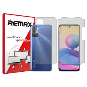Remax brand shockproof Matte screen protector glass for Xiaomi Redmi Note 10 5G along with the back protector