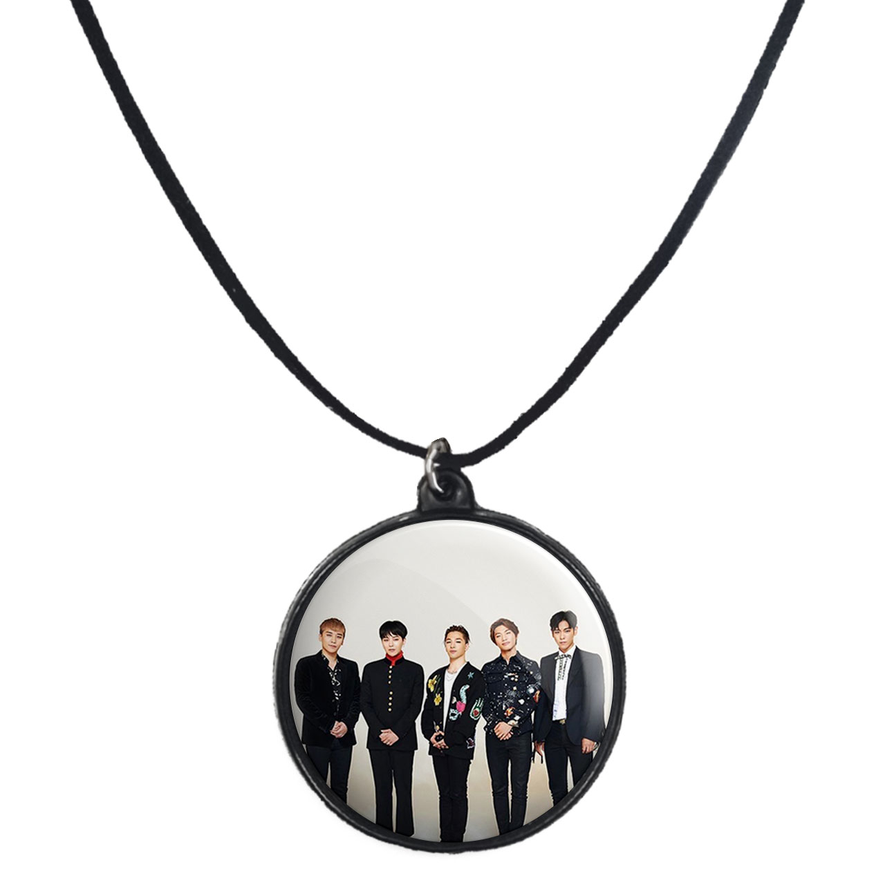 گردنبند پرمانه طرح گروه موسیقی بیگ بنگ کد pmb.15225 مدل دو طرفه