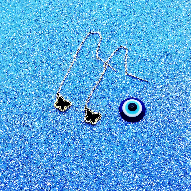 گوشواره زنانه طرح پروانه کد RKH_353