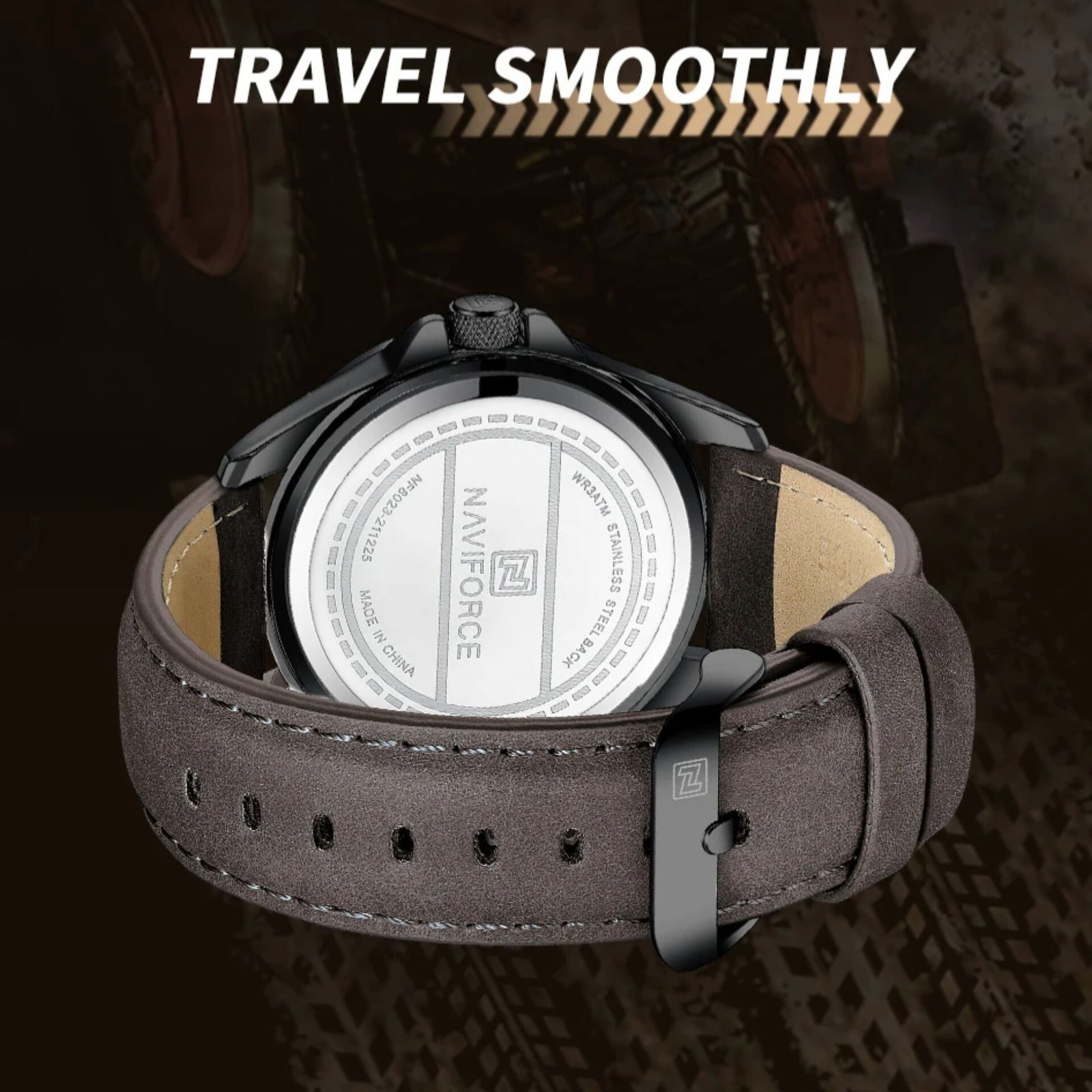 ساعت مچی عقربه‌ای مردانه نیوی فورس مدل تقویمدار بند جیر  -  - 11