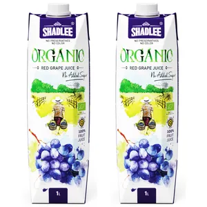  آب انگور ارگانیک شادلی - 1 لیتر بسته 2 عددی