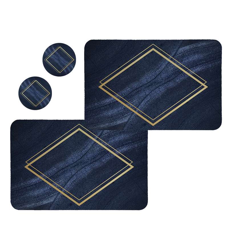 زیربشقابی طرح جین کد 8397 مجموعه 2 عددی همراه زیر لیوانی زیربشقابی طرح جین کد 8397 مجموعه 2 عددی همراه زیر لیوانی