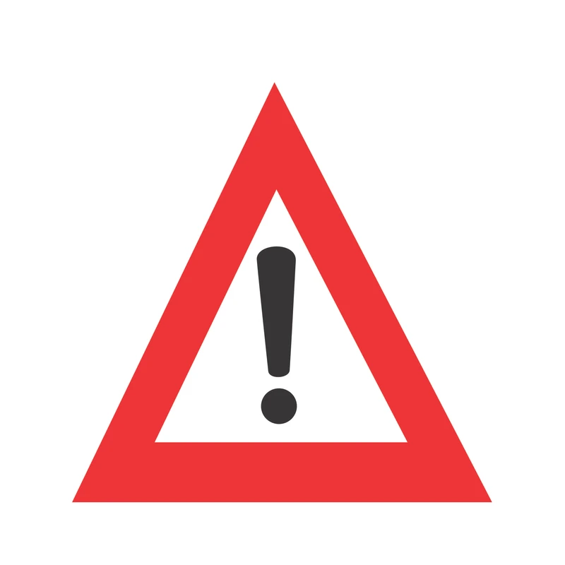 برچسب نشانگر مدل مثلث احتیاط