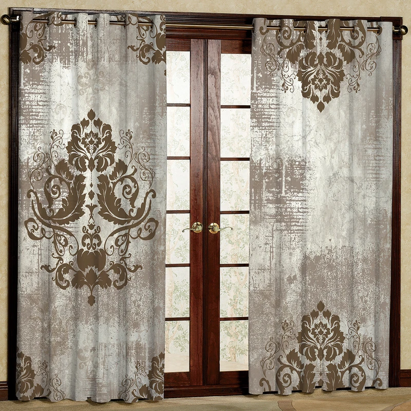 پرده مدل مخمل پانچی کد 4554T2 سایز 200x140 سانتی متر