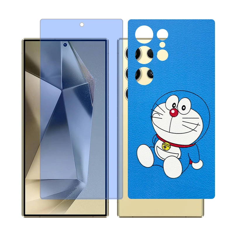 محافظ صفحه نمایش آنتی بلو گلس مدل Together مناسب برای گوشی موبایل سامسونگ Galaxy S22 Ultra به همراه برچسب پوششی پشت گوشی