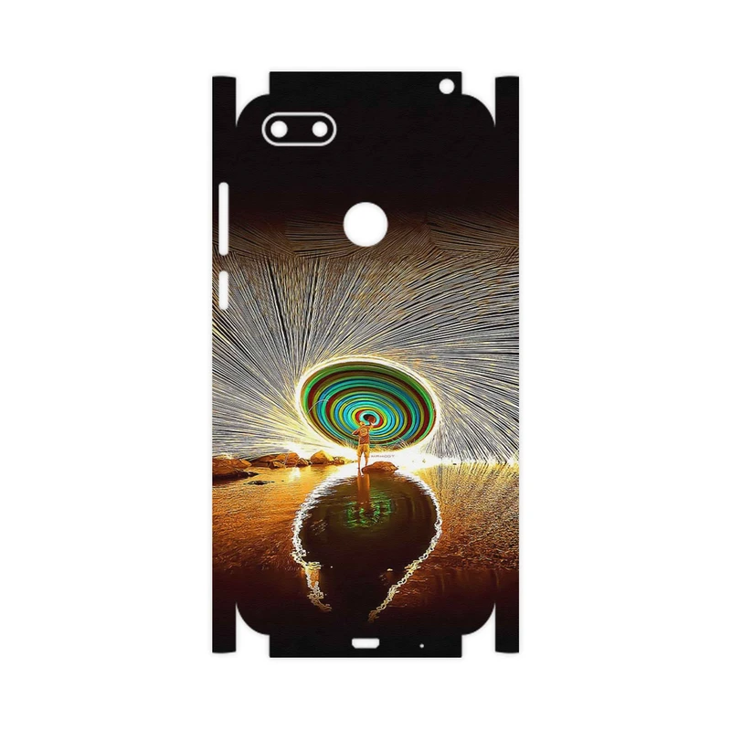 برچسب پوششی ماهوت مدل Night Light Fountain-FullSkin مناسب برای گوشی موبایل موتورولا Moto E6 Play