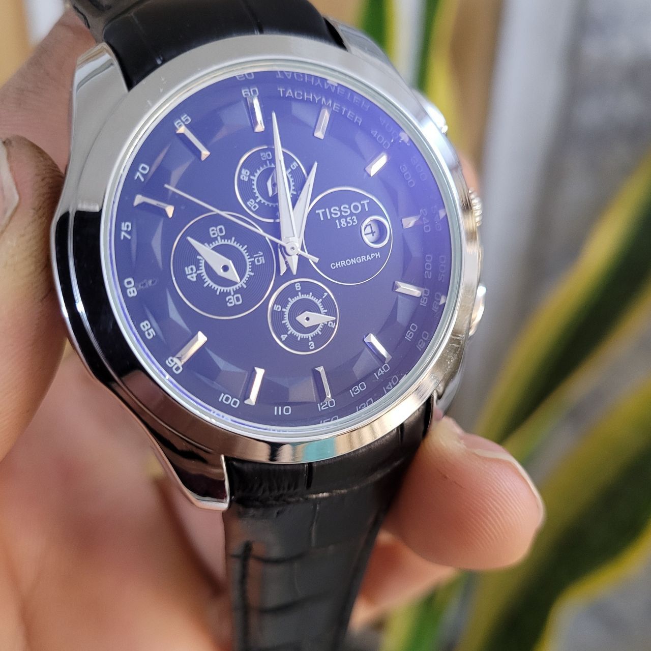 ساعت مچی عقربهای مردانه کوارتز مدل تک موتور بند فیکس کد 06 -  - 6