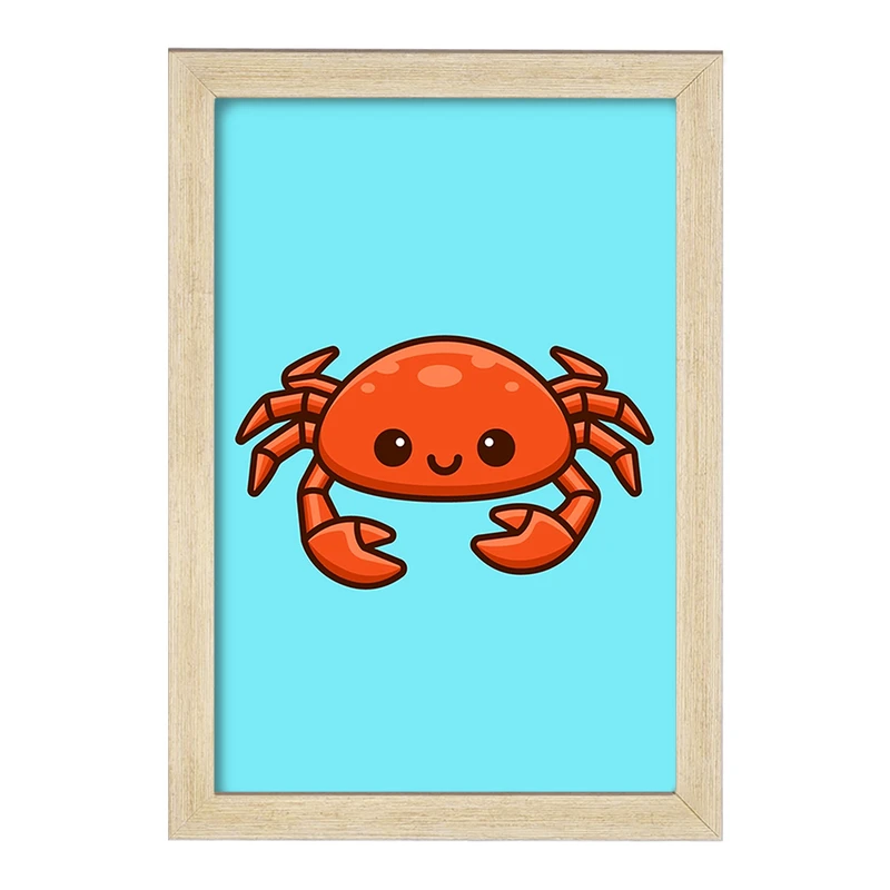 تابلو خندالو مدل حیوانات آبزی خرچنگ کد 28156