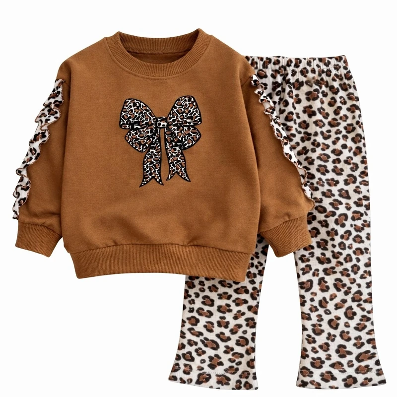 ست بلوز و شلوار دخترانه مدل پلنگی