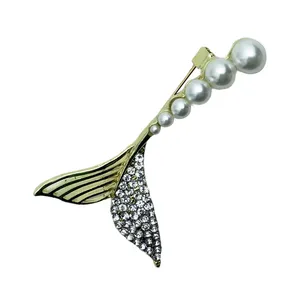 گل سینه زنانه مدل پری دریایی کد brfp-619