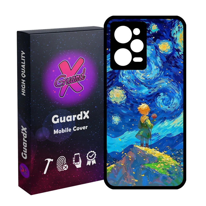 کاور گارد ایکس طرح شازده کوچولو مدل  Glass10774 مناسب برای گوشی موبایل شیائومی Redmi Note 12 Pro 5G/Poco X5 Pro 5G/Note 12 Pro Speed