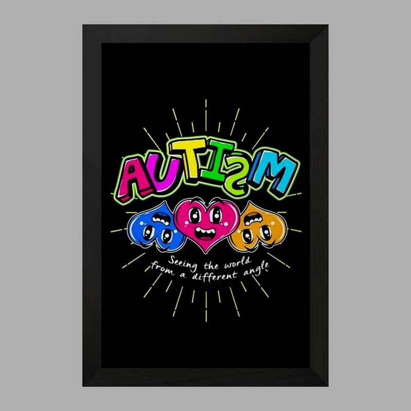 تابلو خندالو مدل اتیسم Autism کد 26753