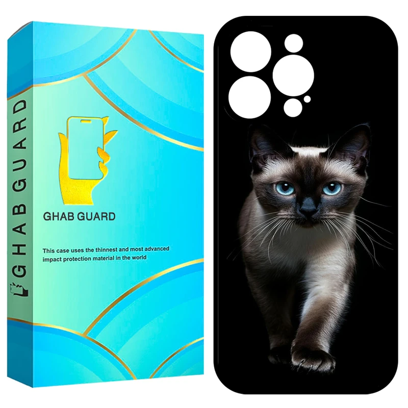 کاور قاب گارد طرح گربه سوار مدل GCHP16P مناسب برای گوشی موبایل اپل iPhone 16 Pro