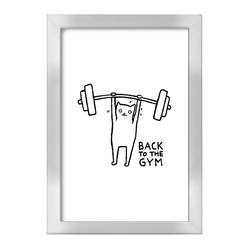 تابلو خندالو طرح گربه ورزشکار کد 29293