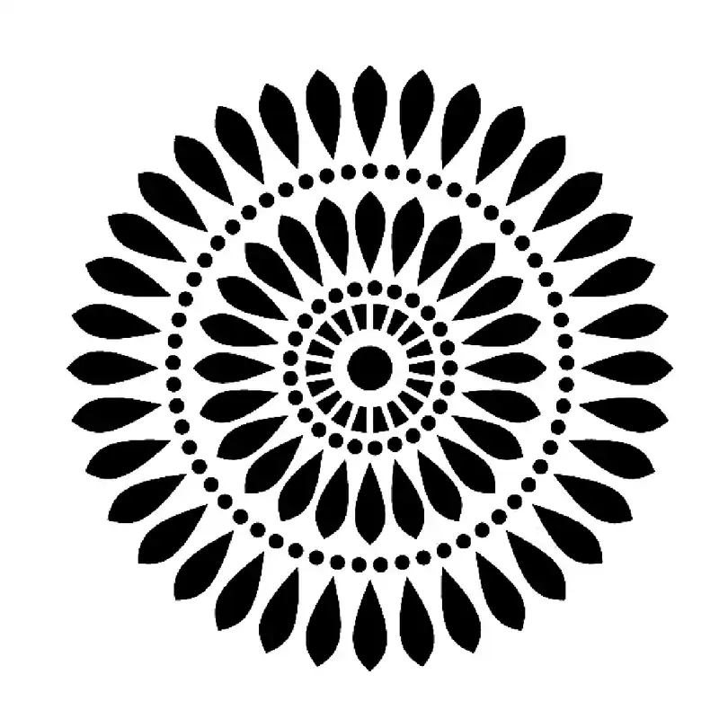 شابلون باتیس آرت طرح تذهیب کد 50-348