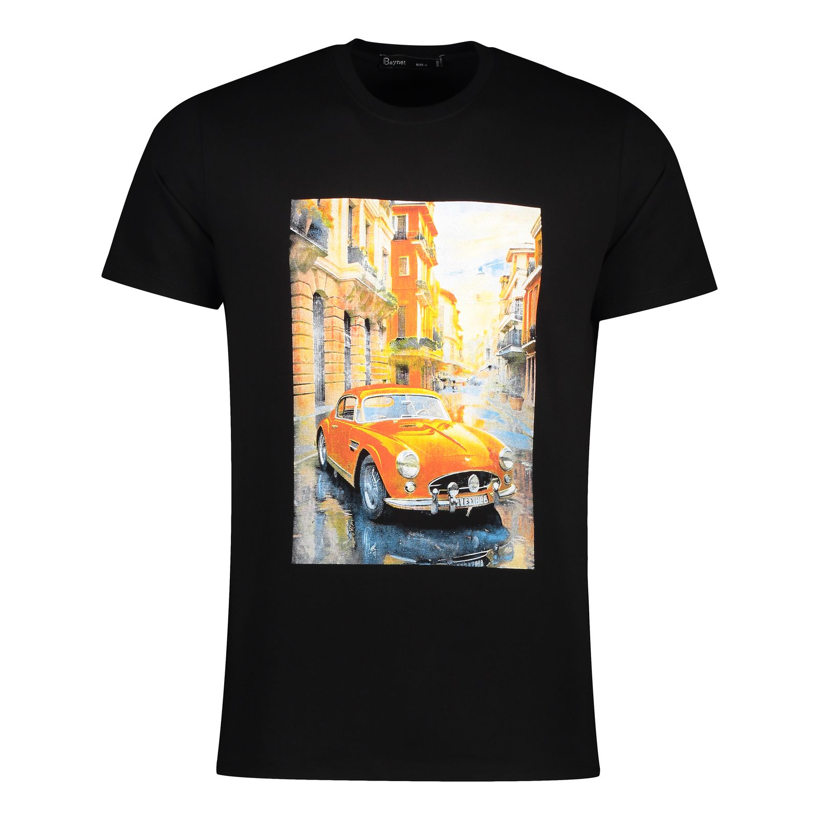 تی شرت آستین کوتاه مردانه باینت مدل 780-1 رنگ مشکی -  - 2