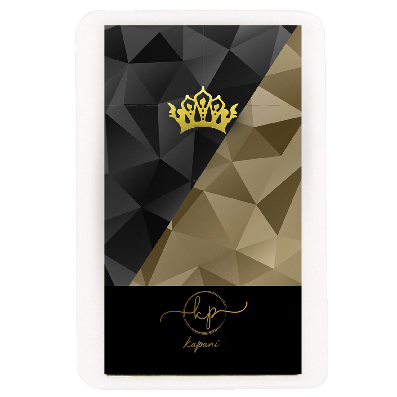 طلا گرمی 18 عیار کاپانی مدل تاج کد kc005-p5 بسته 5 عددی