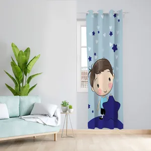  پرده مدل پسرانه مخمل پانچی کد 4082 سایز 140x200 سانتی متر