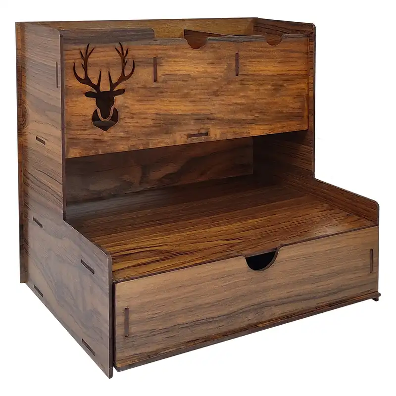 جامدادی رومیزی مدل فروردین طرح گوزن کد 0002