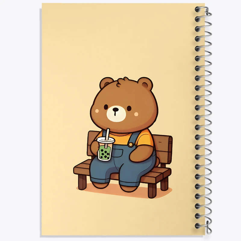 دفتر نقاشی 50 برگ خندالو طرح خرس بامزه کد N5593