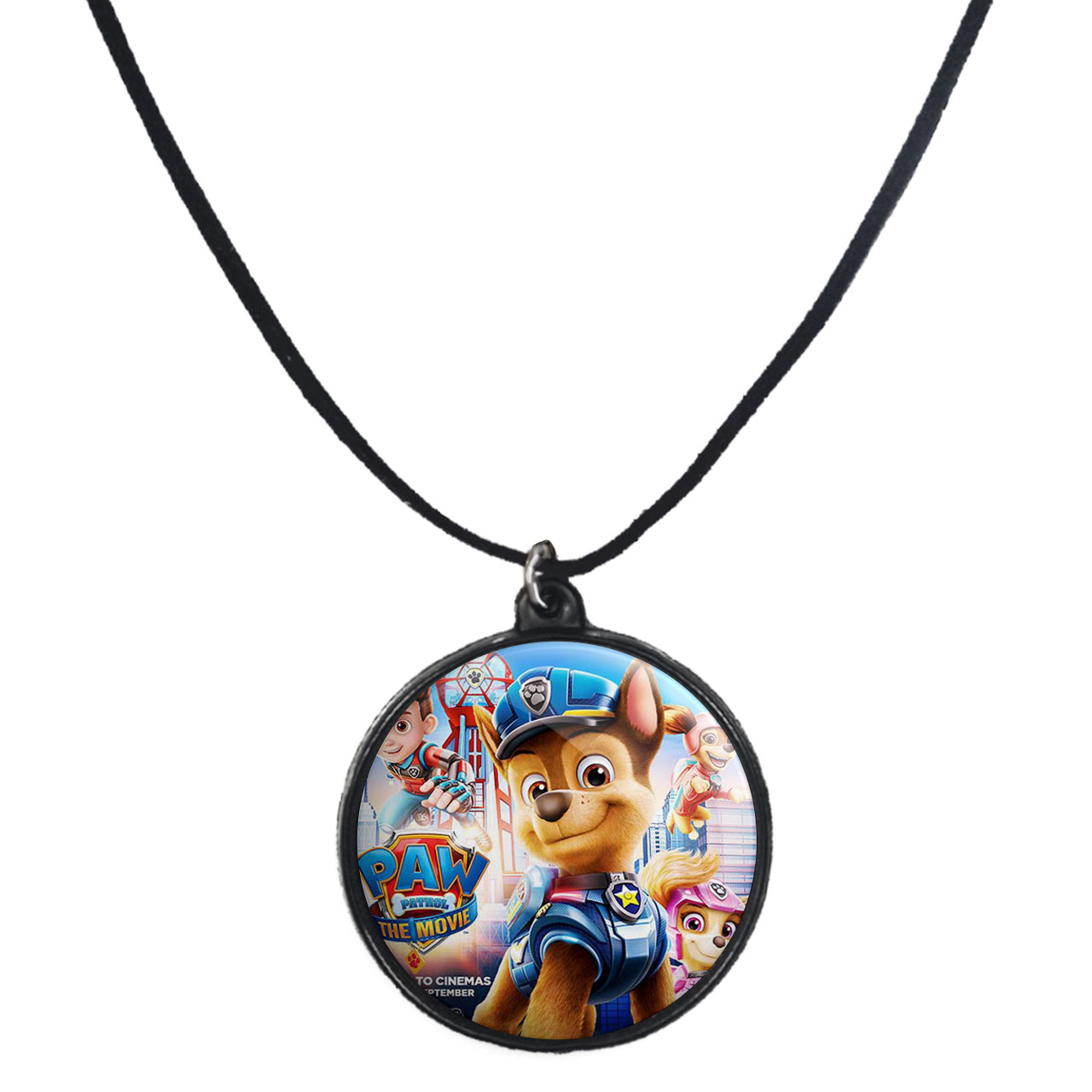 گردنبند پرمانه طرح سگ های نگهبان کد pmb.11794 مدل دو طرفه