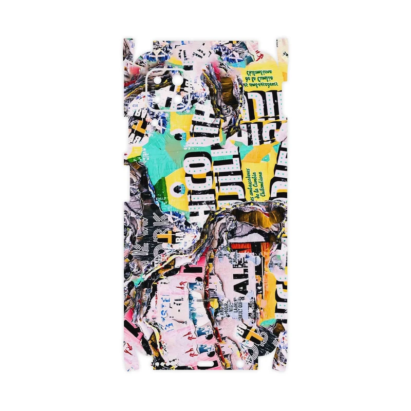 برچسب پوششی ماهوت مدل Collage of Teared Paper-FullSkin مناسب برای گوشی موبایل هوآوی Nova 7i