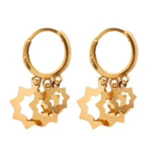 گوشواره طلا 18 عیار زنانه دوست خوب مدل dk459