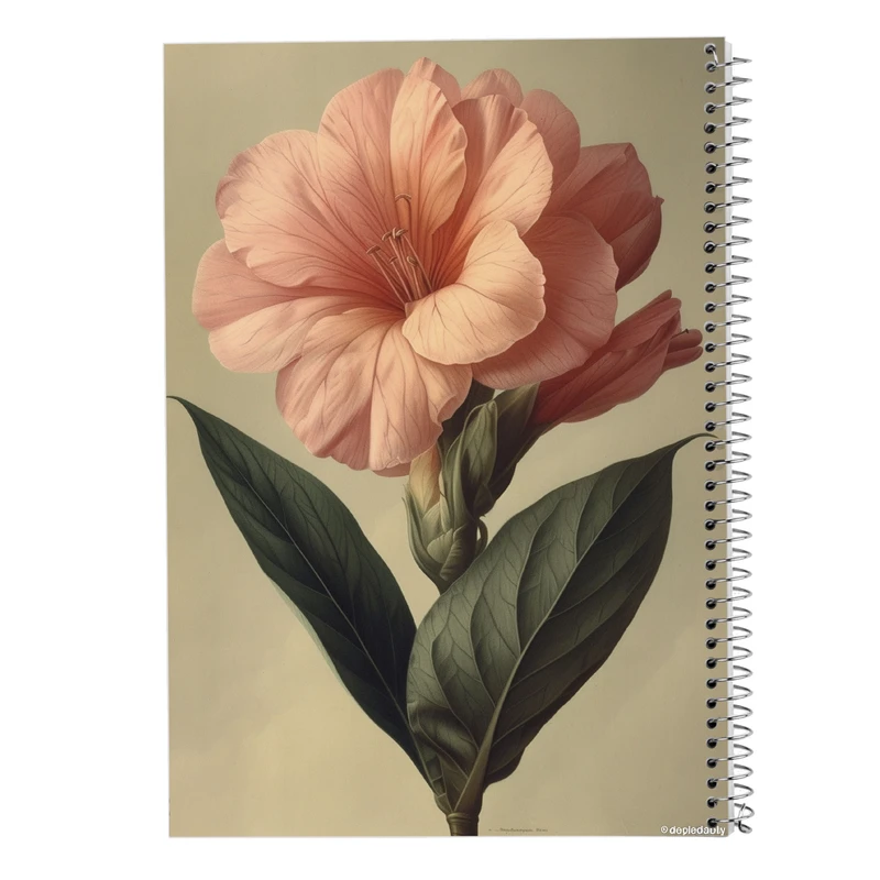 دفتر نت موسیقی 50 برگ مدوپد مدل گل کد DF13838