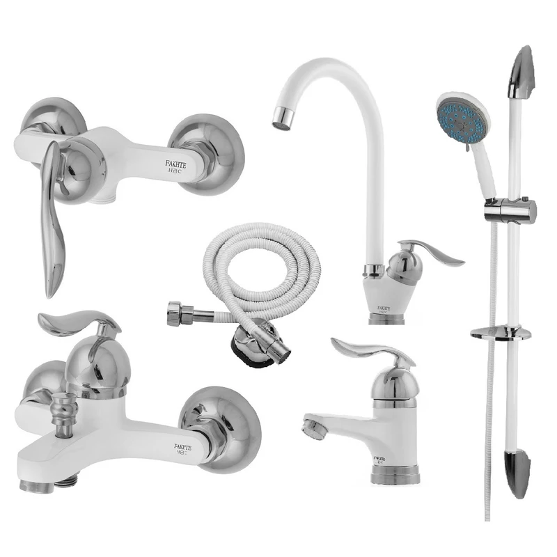 ست شیرآلات فاخته مدل قهرمان سازه کد SK مجموعه 6 عددی