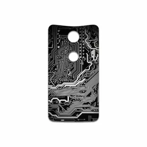 MAHOOT Black Printed Circuit Board Cover Sticker for Google Nexus 6