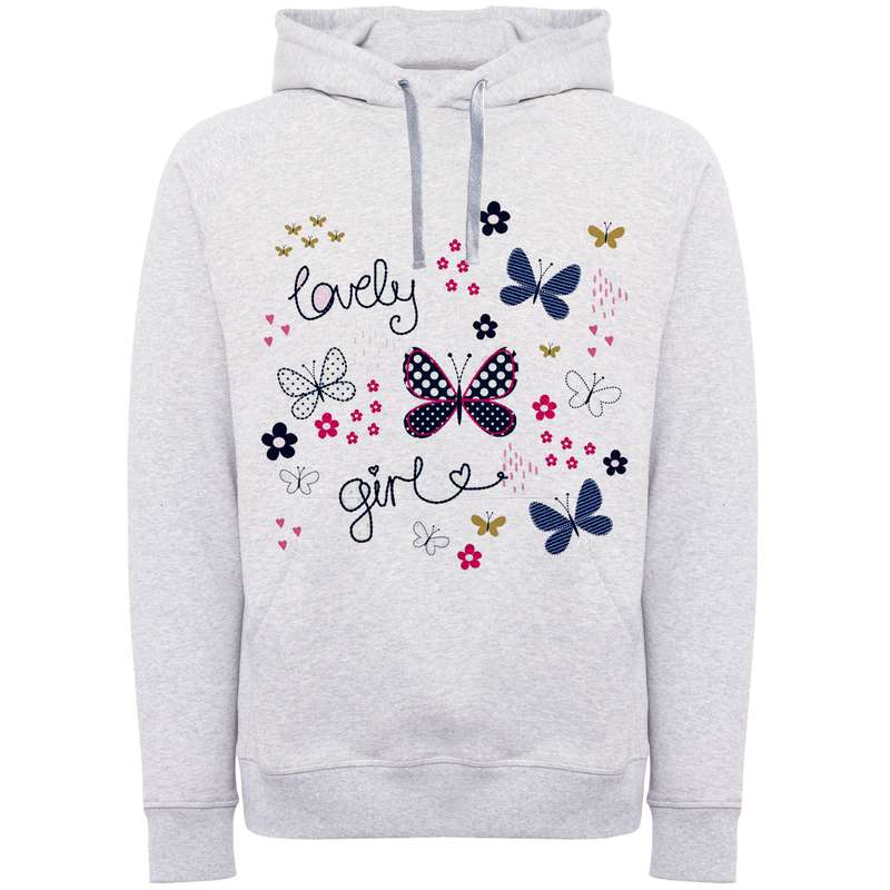 هودی زنانه مدل پروانه گل F835