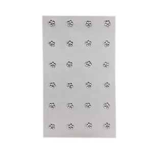 پیرسینگ بینی زنانه مدل گل بسته 24 عددی