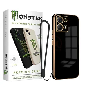 Monster Plated Strap Cover For Xiaomi Redmi Note 13 Pro 4G/ Poco M6 Pro 4G