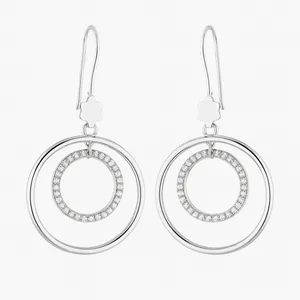 گوشواره آویز نقره زنانه مدل 4009