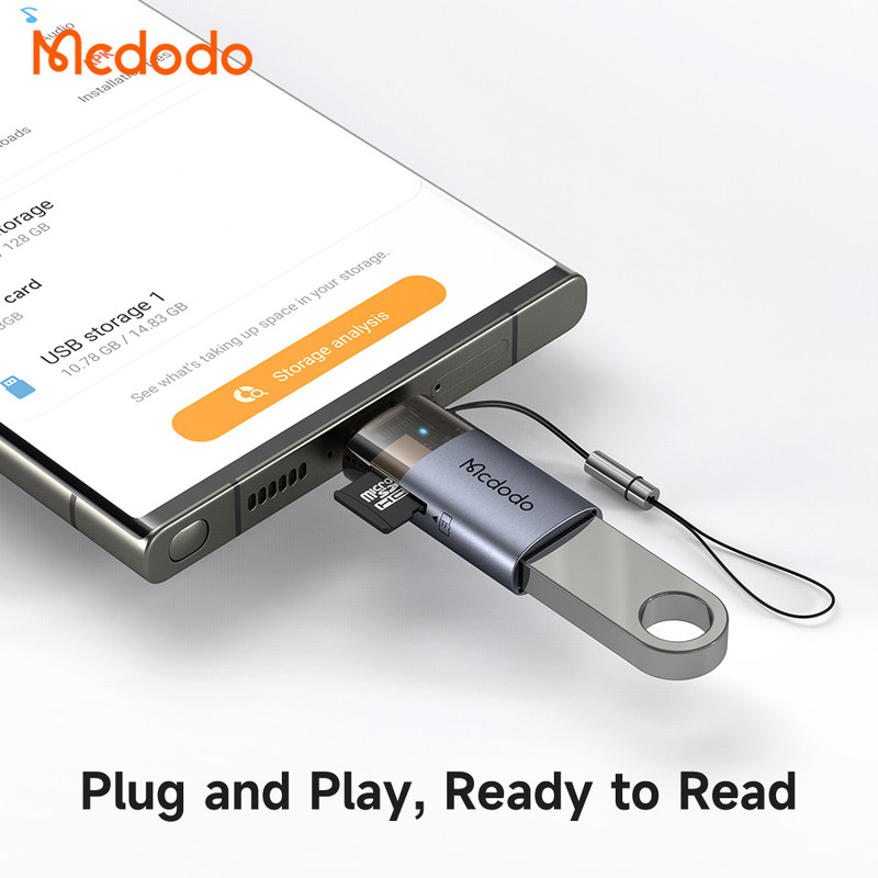 مبدل USB-A / Micro SD به USB-C مک دودو مدل OT-7600