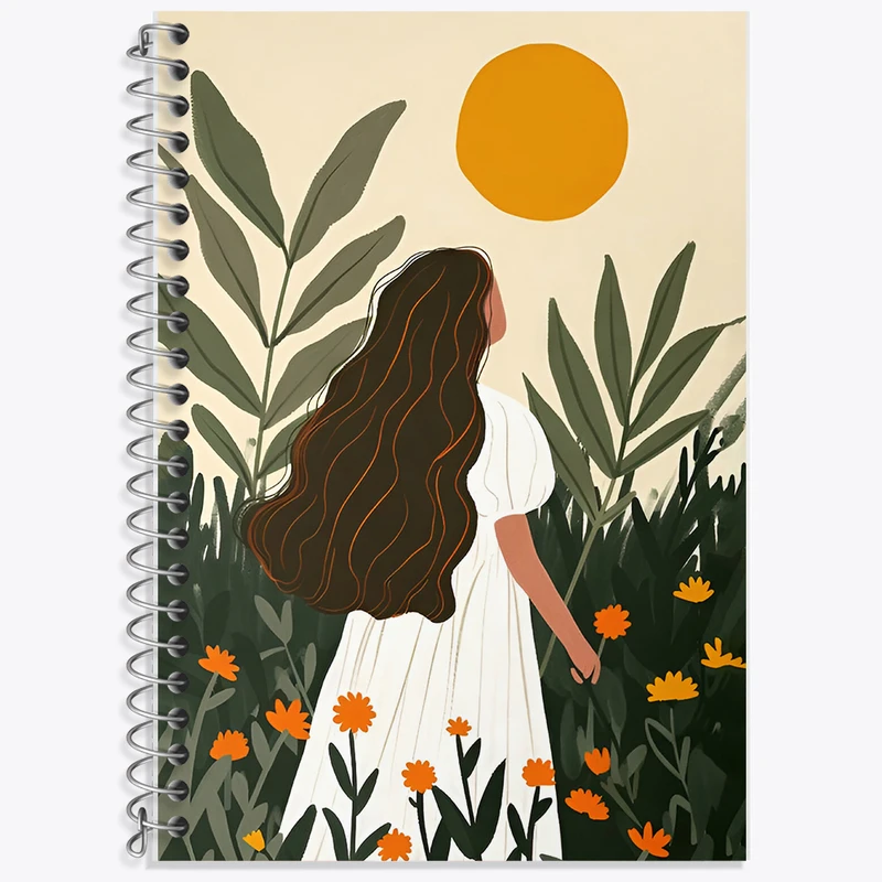 دفتر نت موسیقی 50 برگ خندالو طرح دخترانه مینیمال کد F6689