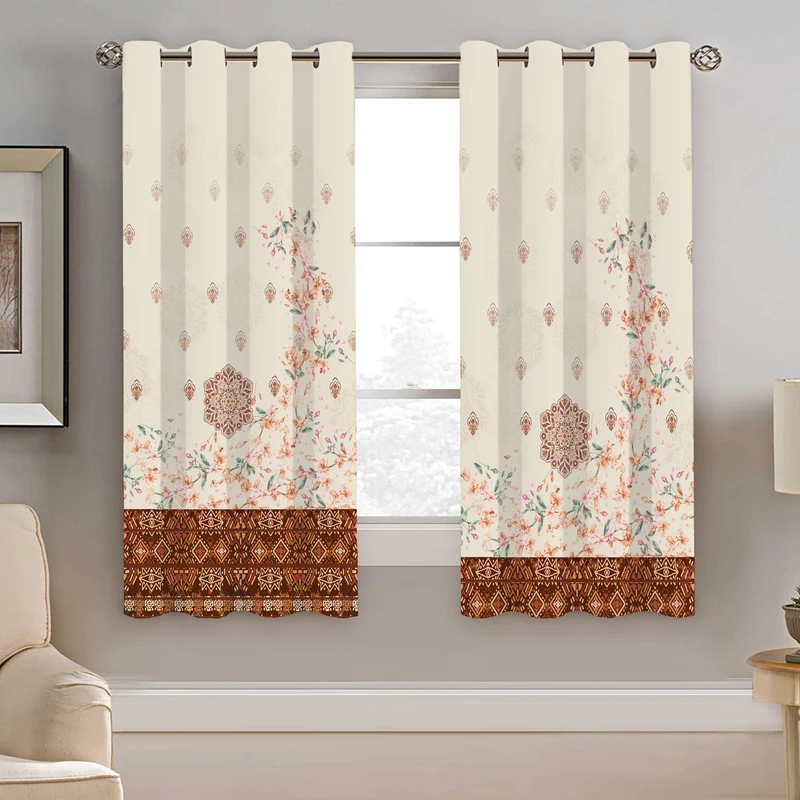 پرده نیروانا طرح سنتی مدل هازان کد 8982 سایز 140×200 سانتی متر