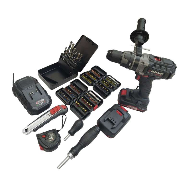 دریل پیچ گوشتی پارکساید مدل PSBSAP 20-LI B2 مجموعه 109عددی