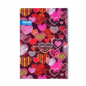دفتر مشق 100 برگ سیمی نسیم مدل A4 طرح کلاسیک کد 04