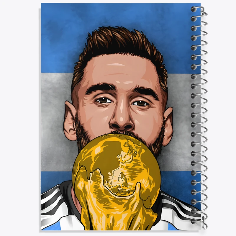 دفتر مشق 100 برگ خندالو طرح لیونل مسی کد N4633