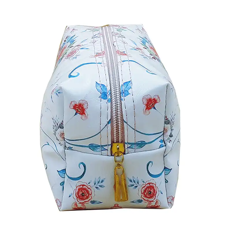 کیف لوازم آرایش زنانه مدل مکعبی سایاس mk08 طرح گل