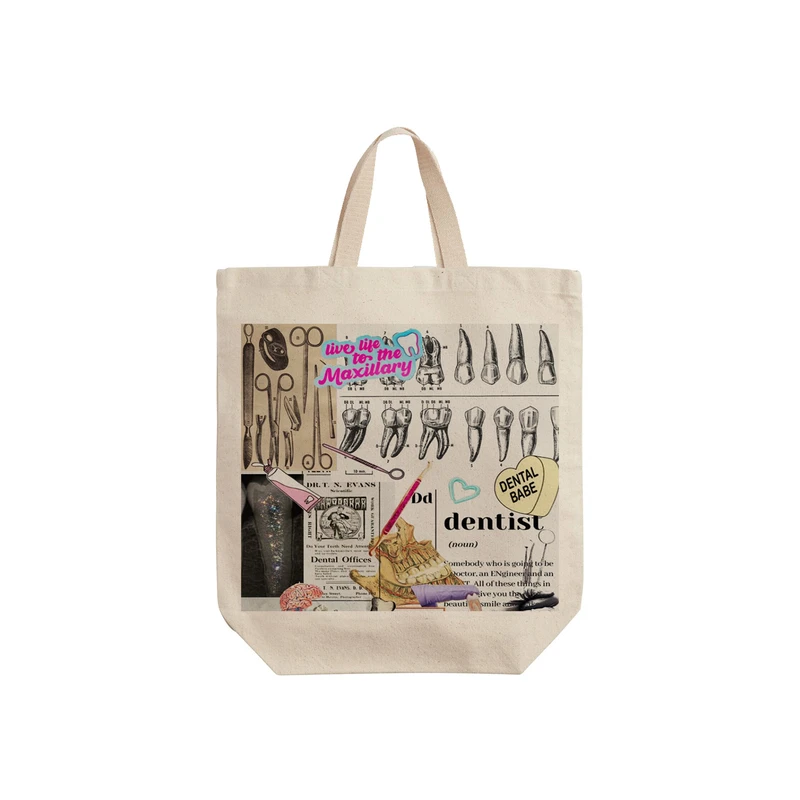 ساک خرید ترمه طراحان ایده مدل پترن دندان پزشکی کد 0002 - S