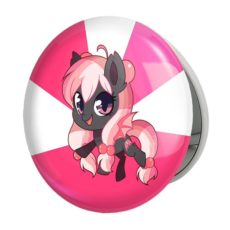 آینه جیبی خندالو طرح اسب پونی مدل تاشو کد 24858 