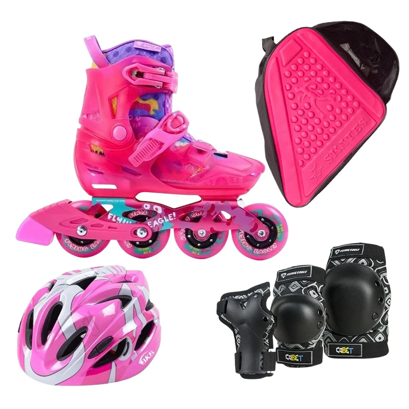 اسکیت کفشی فلاینگ ایکل مدل S8-m به همراه کلاه و لوازم ایمنی