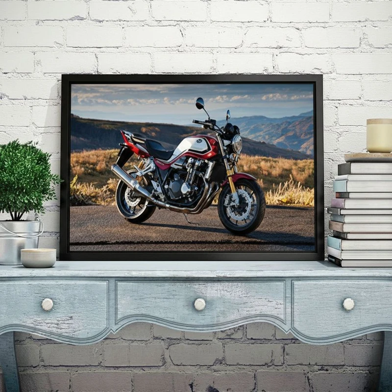 تابلو نوری طرح موتور سی بی فریم مشکی