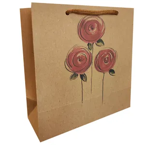 پاکت هدیه مدل گل رز مجموعه 2 عددی